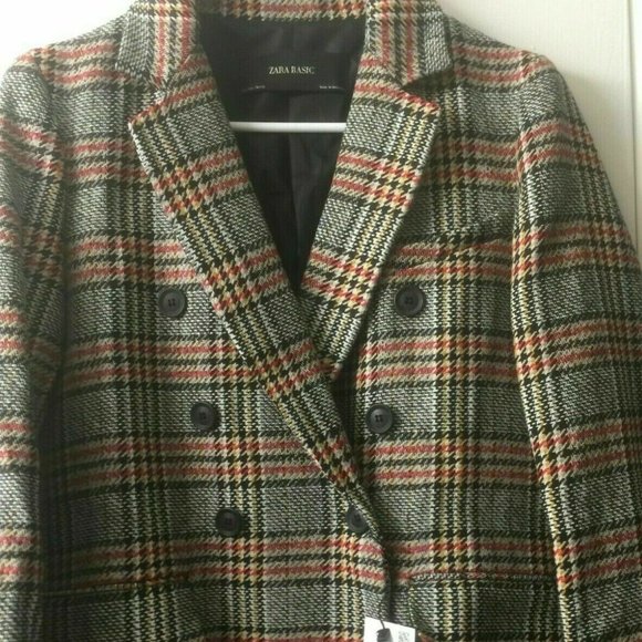 ❤️LAST ❤️ NWT ZARA LONG DOUBLE BREASTED COAT - Picture 9 of 13